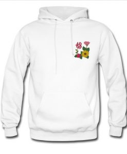 Sunflower Rose Monogram hoodie