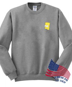 Bart Simpson Head Sweatshirt