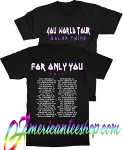 4ou World Tour Dolan Twins T Shirt Twoside