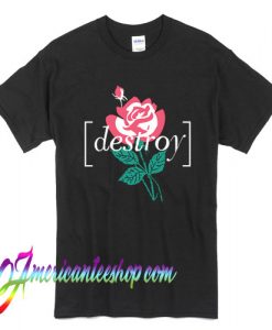 Destroy Red Rose T Shirt