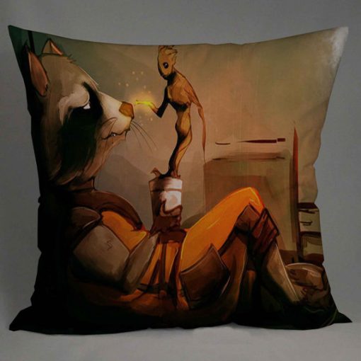 Guardians and groot Pillow Case