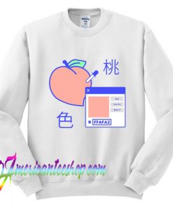 Peach Digital Sweatshirt