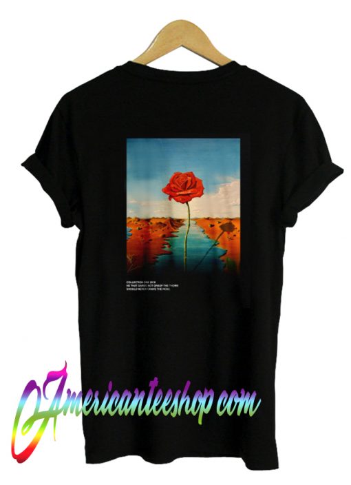 Rose flower T Shirt Back