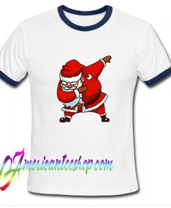 Dab Santa Claus Christmas Ringer Shirt