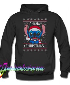 Stitch Ohana Christmas ugly Hoodie