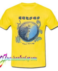 1970's KANSAS vintage concert 1977-78 TOUR vintage band T Shirt