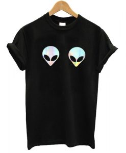 Alien On Boobs T shirt
