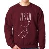 Virgo constellation drawing Sweatshirt