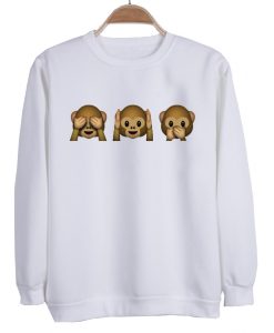 emoji monkey sweatshirt