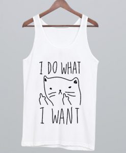 i do what i want cat Tank Top