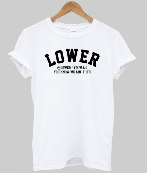 lower t shirt