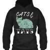 Cats Kitty Tats Tattoos Hoodie
