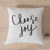 Choose Joy Calligraphy Pillow Case