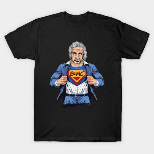 Einstein super hero T Shirt