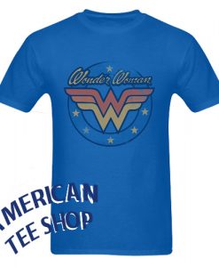 Wonder Woman Logo Blue T Shirt