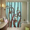 Aqua Octopus Shower Curtain