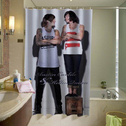 Austin Carlile & Kellin Quinn shower curtain