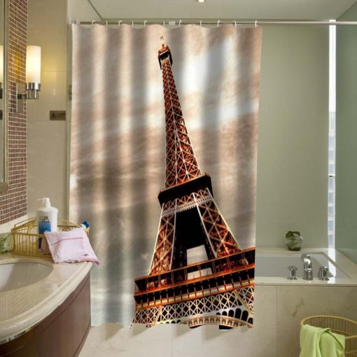 Beautiful Eiffel Tower Shower Curtain