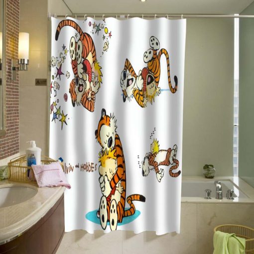 Calvin and Hobbes Shower Curtain