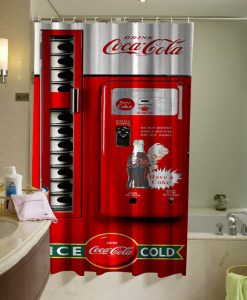 Coke Vending Machine Coca Cola Shower Curtain