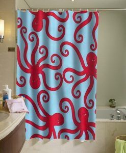 Cute Octopus Shower Curtain