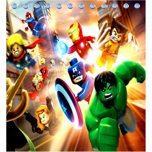 Lego Marvel Super Heroes Shower Curtain