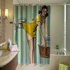 Pin Up Girl Dryer Sexy Shower Curtain