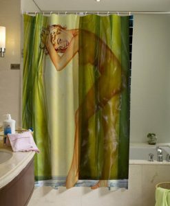 Pin Up Girl Retro Vintage Girl Shower Curtain