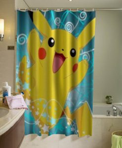 Pokemon Pikachu shower curtain
