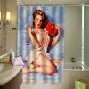 Sexy Pin up Girl Gil Elvgren Shower Curtain
