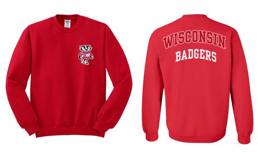 Wisconsin Badgers Logo Sweatshirt Twoside