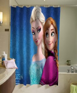 disney frozen elsa and anna shower curtain