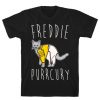 Freddie Purrcury Cat Parody T Shirt
