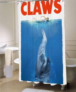 CLAWS Shower Curtain, JAWS, Sloth,