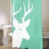 Deer Shower Curtain Lucite Green
