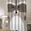Racoon Brown Shower Curtain