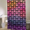 Star Wars Inspired Stormtroopers over Sunset Watercolor Shower Curtain