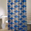 blue fish shower curtain