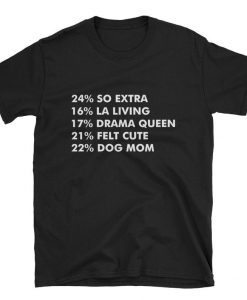 Inspired percentage So Extra LA Living Drama Queen Felt Cute Dog Mom T Shirt