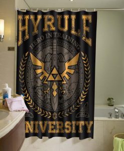 Hyrule Warrior University Zelda Shower Curtain