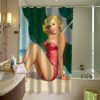 Sexy Retro Pinup Girl Howard Connolly Shower Curtain