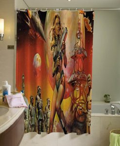 Space Girl Shower Curtain