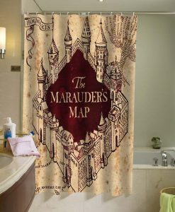 The Marauder's Map Shower Curtain