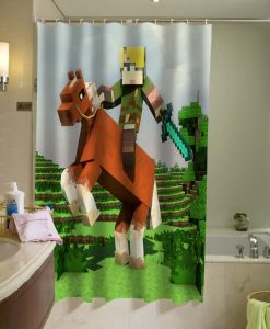 The legend of Zelda Brick Game Shower Curtain