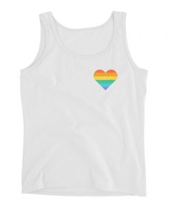 rainbow heart tank top