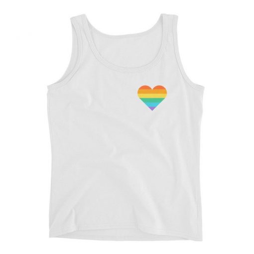 rainbow heart tank top