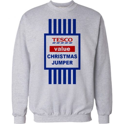 Christmas Jumper Gift Funny Tesco Value Xmas Sweatshirt