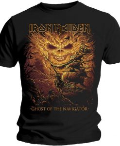 Iron Maiden Ghost of the Navigator Steve Harris T Shirt