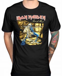 Iron Maiden Piece of Mind Steve Harris T Shirt