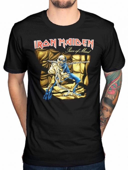 Iron Maiden Piece of Mind Steve Harris T Shirt